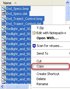 Select speedcam files