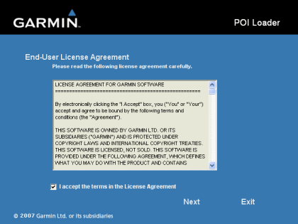 Garmin POILoader